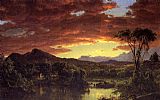 Frederic Edwin Church Canvas Paintings - A Country Home